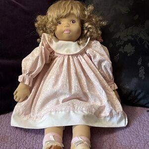 Emily by Pauline Charming Pink Doll with Curly Hair. Limited edition 203.